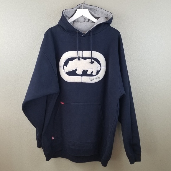 Ecko Unltd Navy Blue Hoodie Hooded 